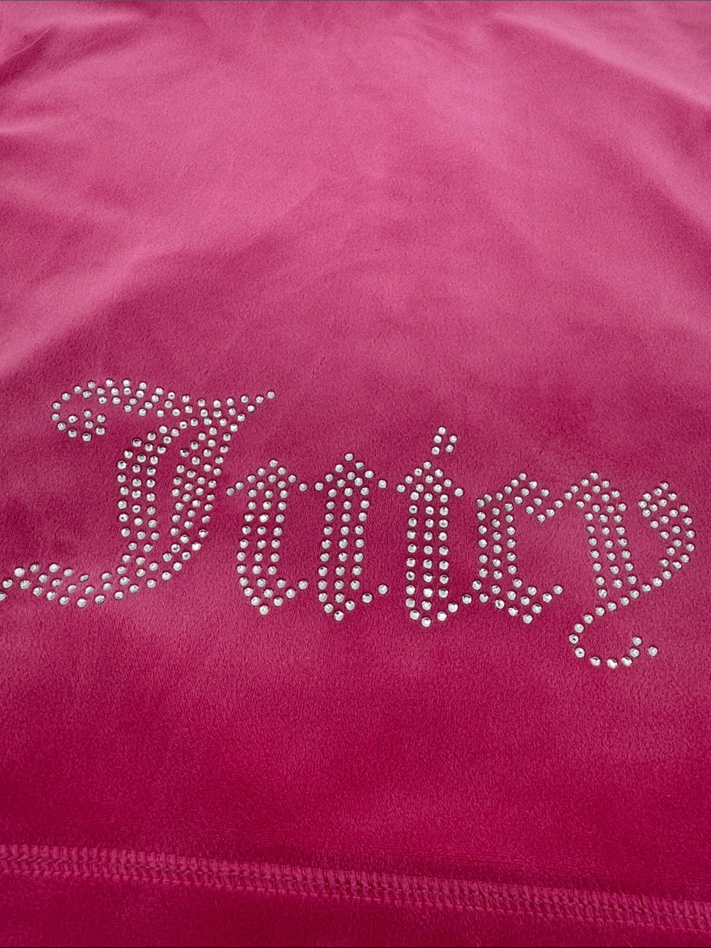Juicy Couture Y2K OG Pink Velour Bling Zip Up Classic Hoodie Logo Track Jacket